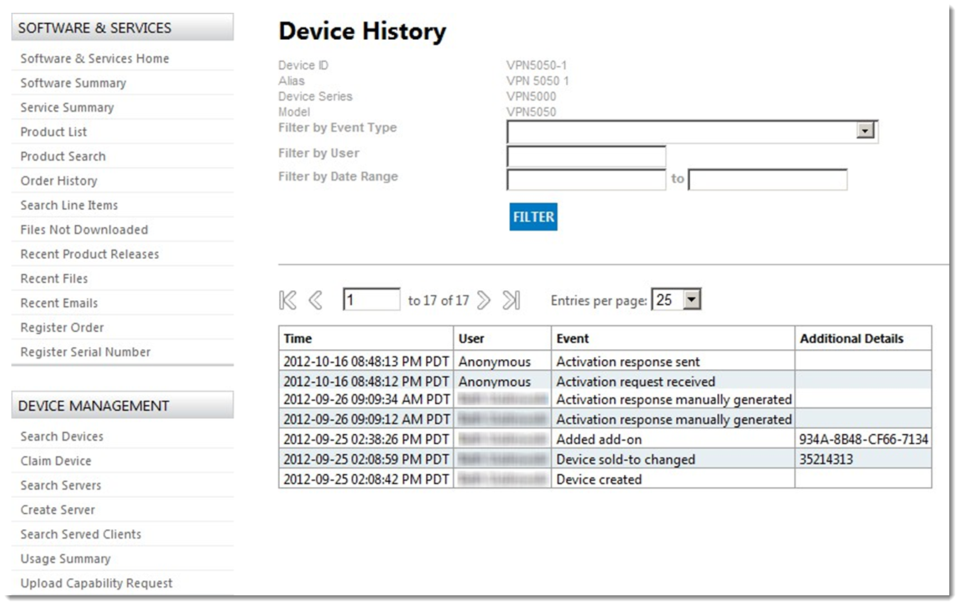 Device Histroy Record Rework Viewing Device Details and History