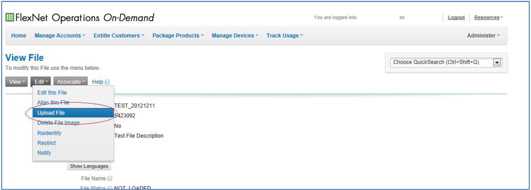 Upload File Page